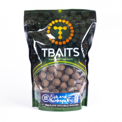 Пакет протеинови топчетаT-BAITS Fish and Barbeque, 20 mm, 1 kg