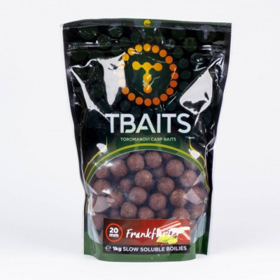 Пакет протеинови топчетаT-BAITS Frankfurter, 20 mm, 1 kg