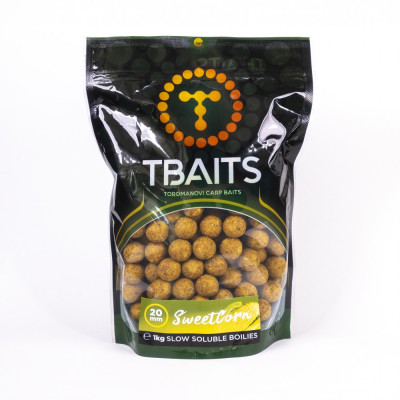 Пакет протеинови топчета T-BAITS Sweetcorn, 20 mm, 1 kg