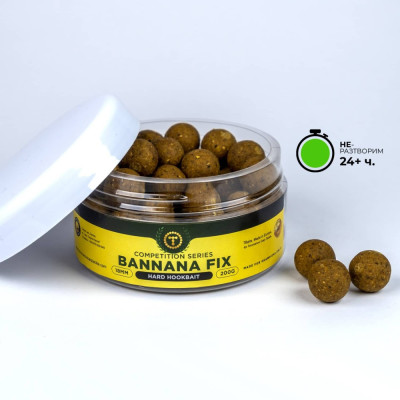 Твърди топчета за стръв T-BAITS BANANA FIX Hard Hookbaits
