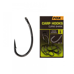 Куки FOX Green CURVE SHANK, 10бр.