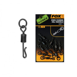 Вирбел с халка FOX Edges Kwik Change Heli Swivels Size 7, 10бр.