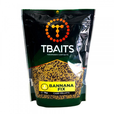 Пелети T-BAITS BANANA FIX Pellet 1kg 3mm
