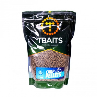 Рибни пелети T-BAITS Carp Pellets 1 kg - 8 mm