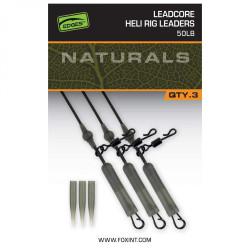 Готови хели монтажи FOX EDGES Leadcore Heli Rig Leaders 50 Lb